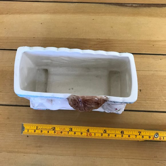 I'm Brand New Baby Ceramic Flower Vase Vintage Cute Pink & Blue Planter Pot - Picture 9 of 9